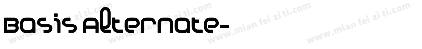 Basis Alternate字体转换